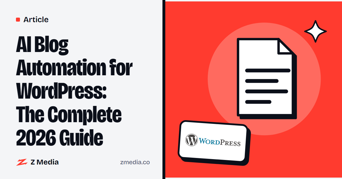 Wordpress logo beside a flat illustration of a doc