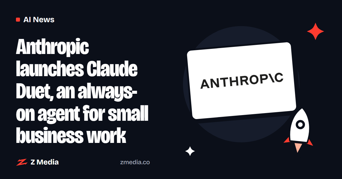 Anthropic logo beside a flat illustration of a rocket