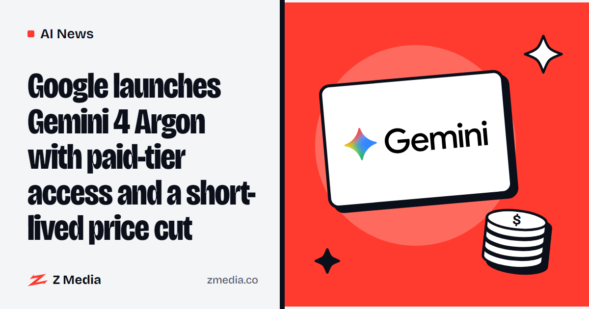 Gemini logo beside a flat illustration of a coins
