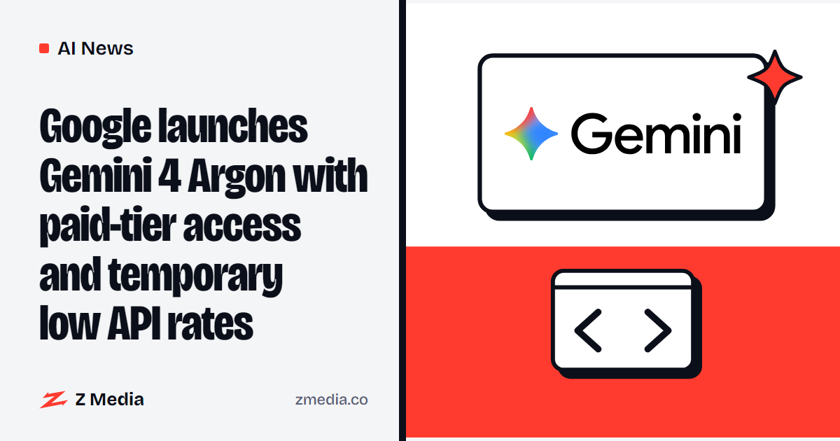 Gemini logo beside a flat illustration of a code