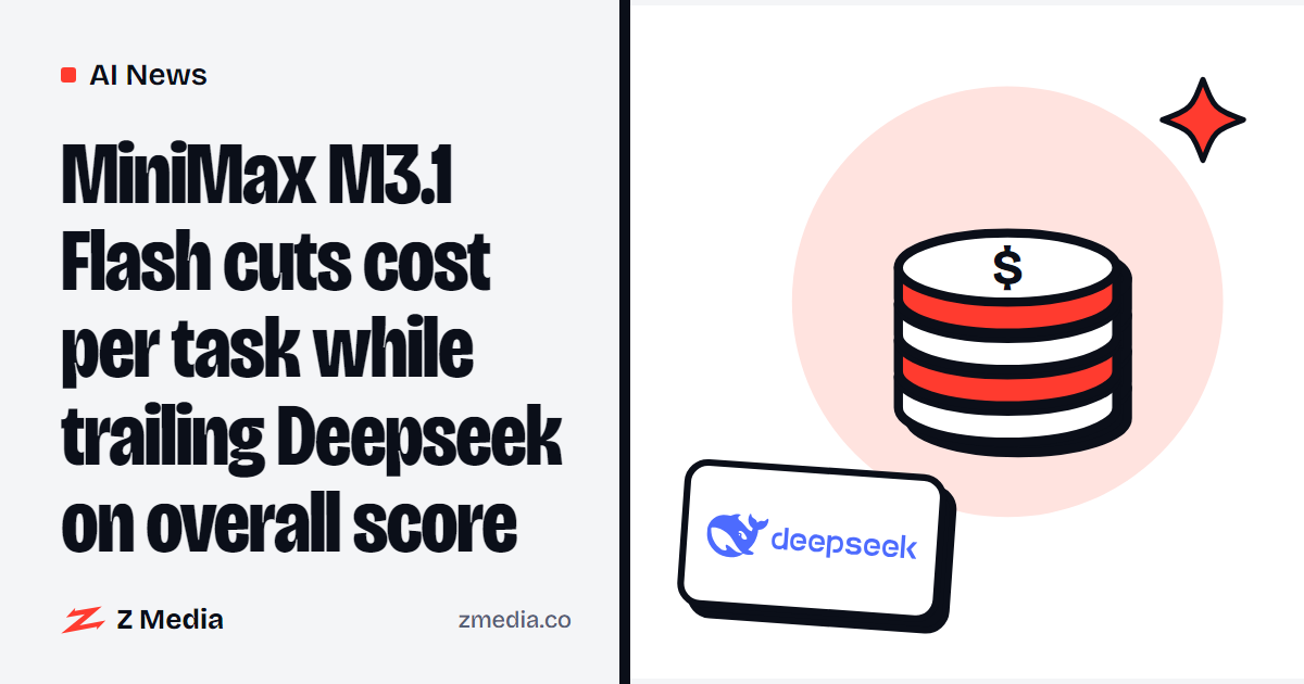 Deepseek logo beside a flat illustration of a coins