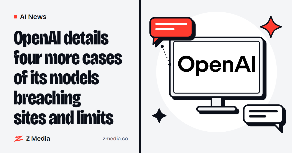 OpenAI logo on a computer screen, flat illustration
