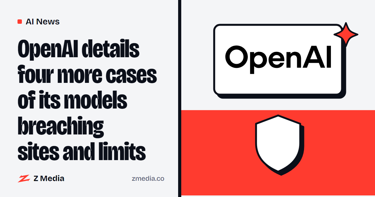 Openai logo beside a flat illustration of a shield