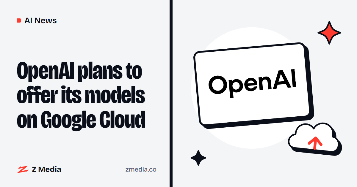 Openai logo beside a flat illustration of a cloud